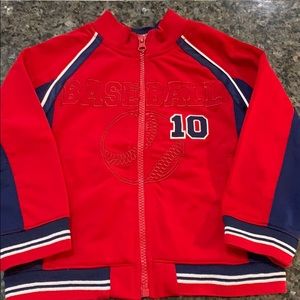3 for $20 Wonderkids red baseball jacket 3t boys